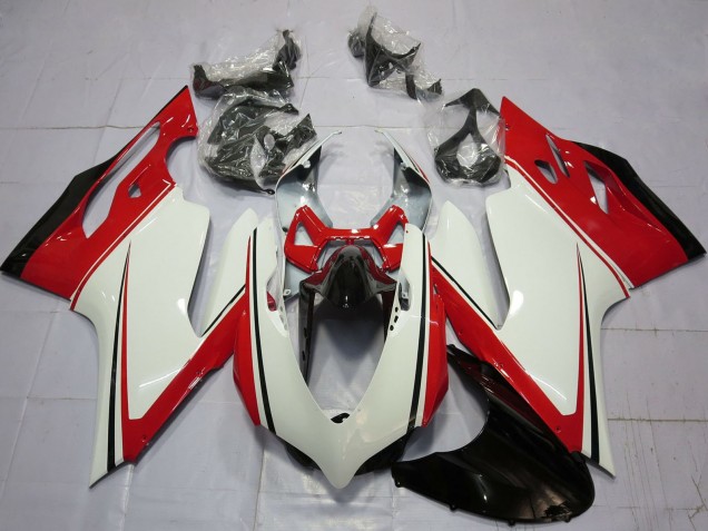 Carénages Moto Ducati 899 1199 2011-2014 - Blanc Rouge Vert Noir Brillant