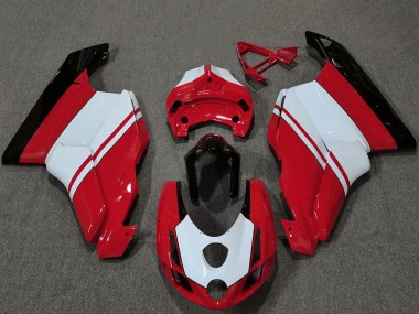 Carénages Moto Ducati 749 999 2003-2004 - Blanc Rouge Noir Brillant
