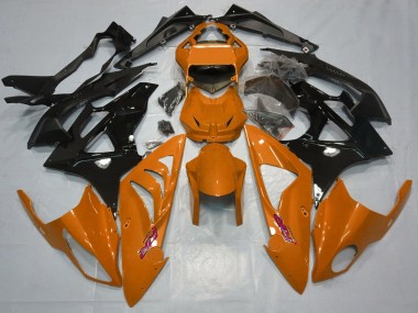 Carénages Moto BMW S1000RR 2015-2016 - Orange Noir Brillant