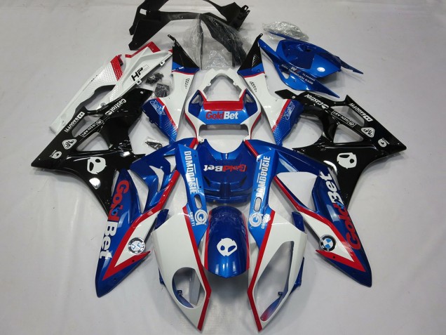 Carénages Moto BMW S1000RR 2009-2014 - Blanc Rouge Bleu Noir Brillant OrBet HP