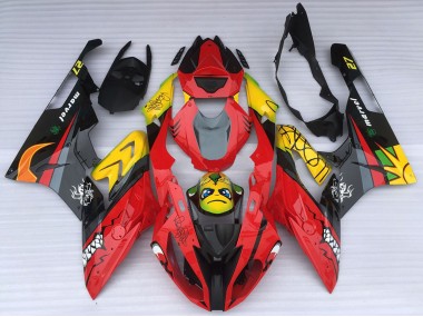 Carénages Moto BMW S1000RR 2015-2016 - Jaune Rouge Noir Requin