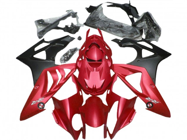 Carénage Moto BMW S1000RR 2009-2014 - Rouge Noir Mat