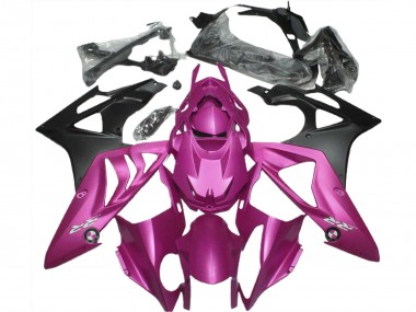 Carénages Moto BMW S1000RR 2009-2014 - Rose Vif Noir Mat
