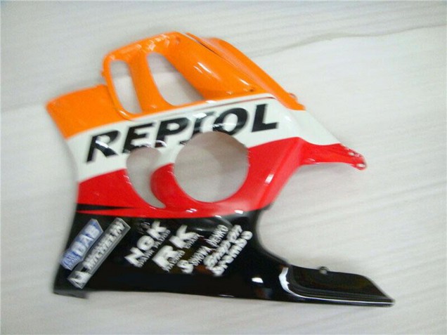 Carénage Moto Honda CBR600 F3 1995-1996 - Orange Blanc Rouge Noir Brillant Repsol