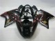 Carénages Moto ABS Honda CBR1100XX Blackbird 1996-2007 - Noir Brillant Rouge Flamme