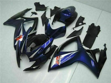 Carénages Moto Suzuki GSXR 600/750 2006-2007 - Noir Brillant Bleu