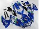 Carénages Moto Suzuki GSXR 600/750 2008-2010 - Bleu Blanc Vert Noir
