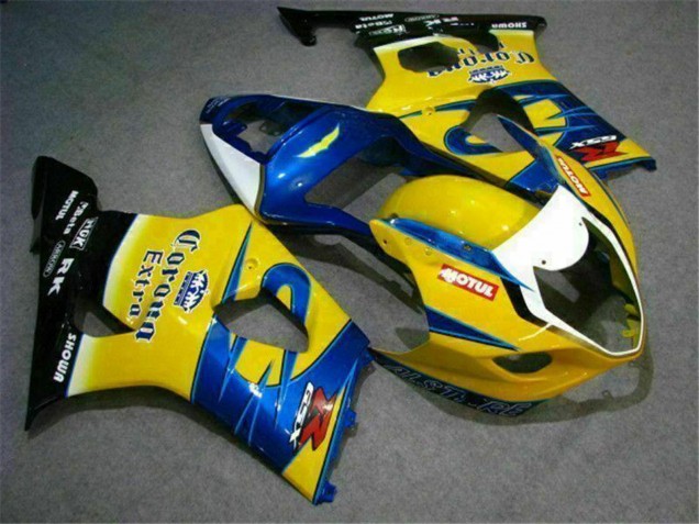 Carénages Moto Suzuki GSXR 1000 2003-2004 - Jaune Bleu Blanc Rouge Corona Motul