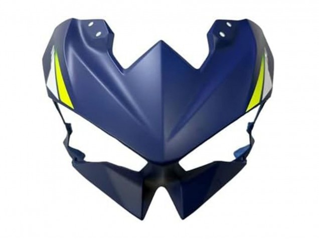 Carénages Moto Kawasaki Ninja 500 EX500R 2024-2025 - Bleu Blanc Jaune Argent Noir