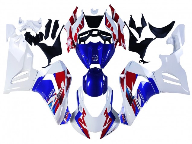 Carénages Moto Honda CBR1000RR-R 2020-2023 - Blanc Rouge Bleu