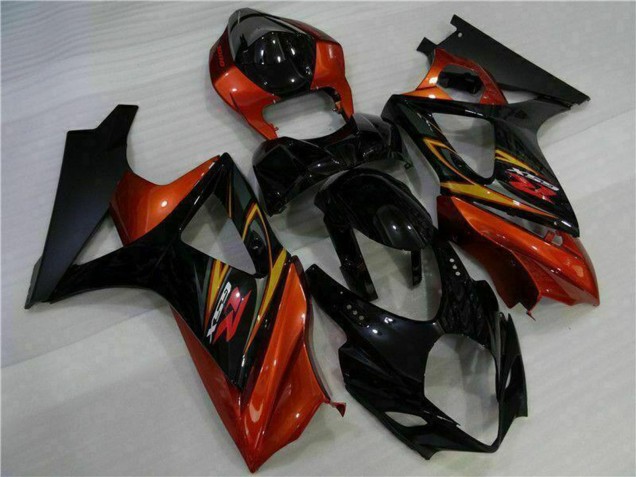 Carénages Moto Suzuki GSXR 1000 2007-2008 - Noir Orange