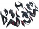 Carénages Moto Kawasaki Z250/Z300 2015-2016 - Noir Brillant Rouge Argent