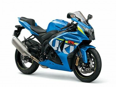 Kits Carénage Moto Suzuki GSXR 1000 2009-2016 - Bleu Vert Blanc