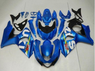 Kits Carénage Moto Suzuki GSXR 1000 2009-2016 - Bleu Vert Blanc