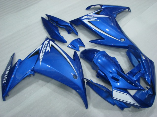 Carénages Moto Yamaha FZ6R 2009-2015 - Bleu Blanc