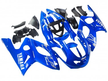 Carénages Moto Yamaha YZF600R Thundercat 1996-2007 - Bleu Blanc Argent