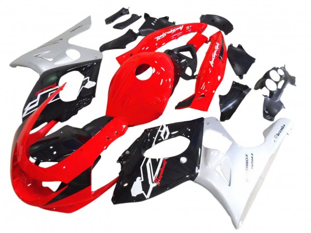 Carénage Moto Yamaha YZF600R Thundercat 1996-2007 - Rouge Noir Argent
