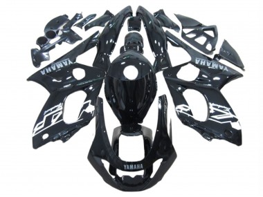 Carénages Moto Yamaha YZF600R Thundercat 1996-2007 - Noir Brillant Blanc