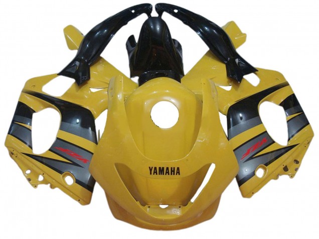 Carénages Moto Yamaha YZF600R Thundercat 1996-2007 - Jaune Gris Noir