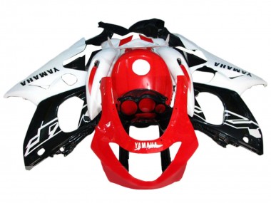 Carénages Moto Yamaha YZF600R Thundercat 1996-2007 - Blanc Rouge Noir