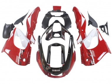 Kits Carénage Moto Yamaha YZF 1000R Thundecourses 1997-2007 - Rouge Noir Blanc Thundecourses