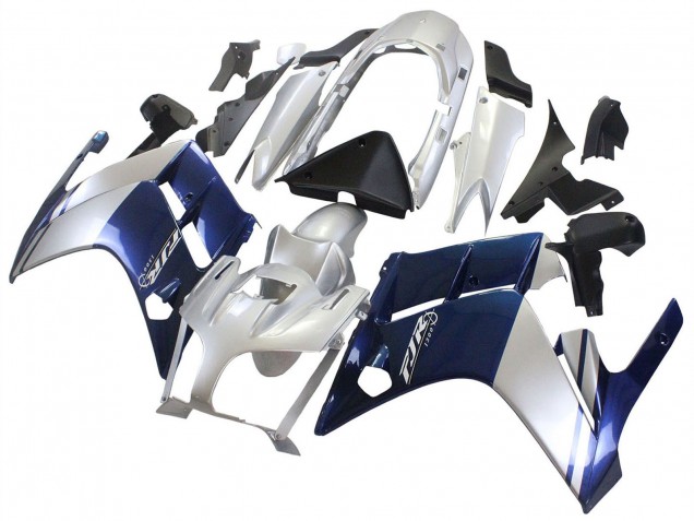 Carénages Moto Yamaha FJR1300 2001-2006 - Bleu Foncé Argent
