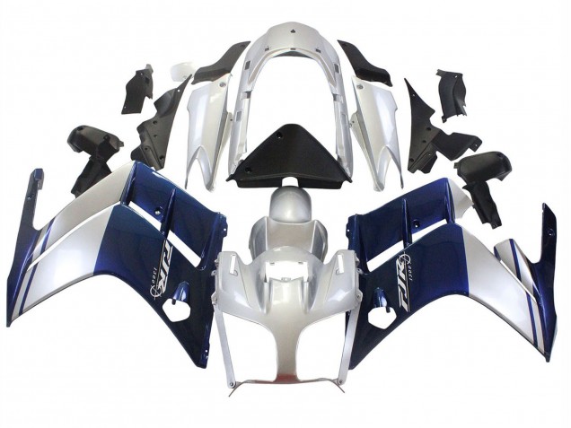 Carénages Moto Yamaha FJR1300 2001-2006 - Bleu Foncé Argent
