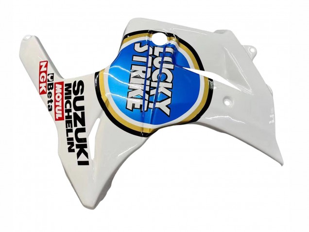 Carénages Moto Suzuki SV650 2003-2013 - Blanc Bleu Lucky Strike Motul