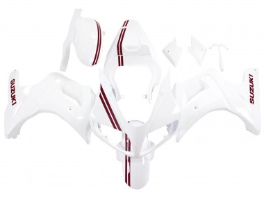 Carénages Moto Suzuki SV650 2003-2013 - Blanc Rouge Foncé Doubler