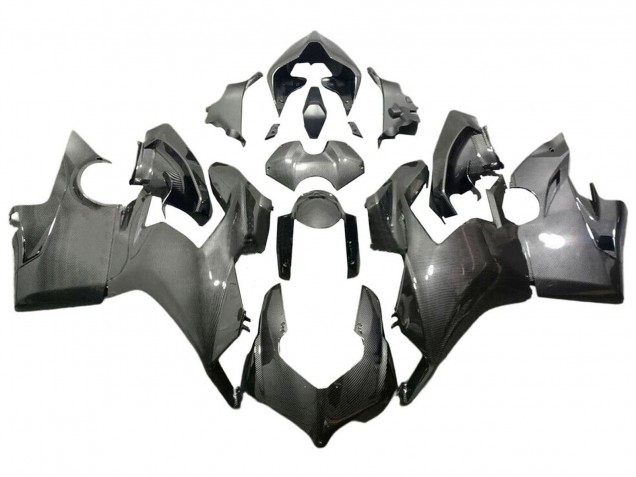 Carénages Moto Ducati Panigale V4 V4S 2018-2019 - Noir Fibre de Carbone Style