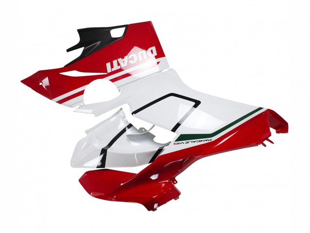 Carénages Moto Ducati Panigale V4 V4S 2018-2019 - Blanc Rouge Noir Mat