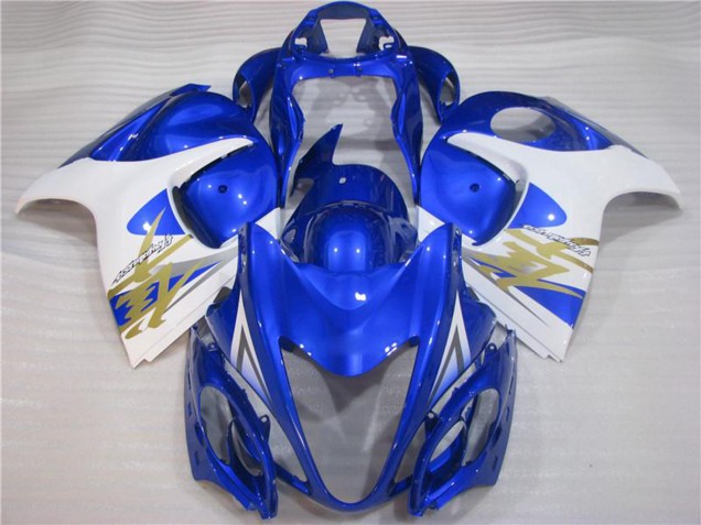 Carénages Moto Suzuki GSXR 1300 Hayabusa 2008-2020 - Blanc Bleu