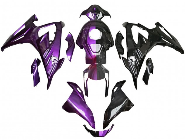 Carénages Moto BMW S1000RR 2023-2024 - Violet Noir Brillant
