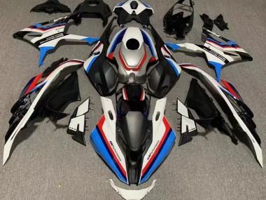 Carénages Moto BMW S1000RR 2023-2024 - Blanc Noir Rouge Bleu