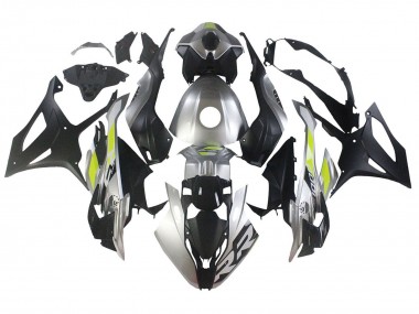 Carénages Moto BMW S1000RR 2023-2024 - Argent Noir Mat Vert Citron