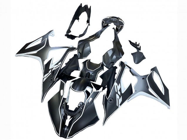 Carénages Moto BMW S1000RR 2019-2022 - Noir Blanc