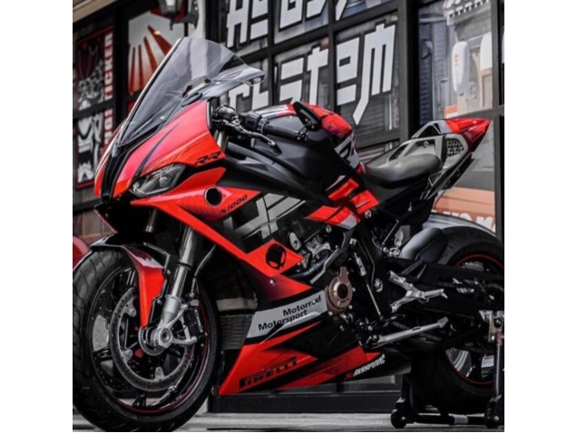 Carénages Moto BMW S1000RR 2019-2022 - Noir Rouge Gris