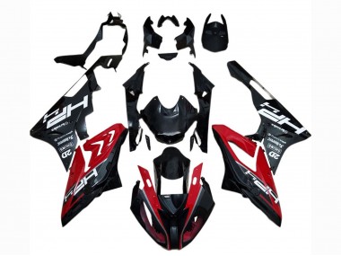 Carénage Moto BMW S1000RR 2017-2018 - Rouge Noir Brillant