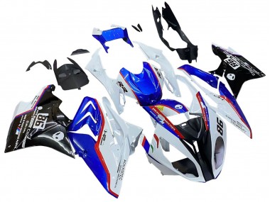 Kits Carénage Moto ABS BMW S1000RR 2017-2018 - Blanc Bleu Rouge Noir Brillant