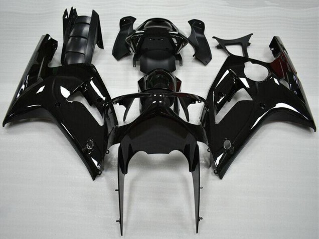 Carénage Moto Kawasaki ZX6R 2003-2004 - Noir Brillant