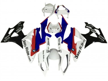 Kit Carénages Moto BMW S1000RR 2017-2018 - Blanc Bleu Rouge Noir Brillant