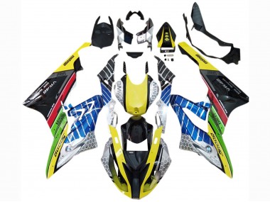 Carénages Moto BMW S1000RR 2017-2018 - Jaune Bleu Rouge Vert Noir VR