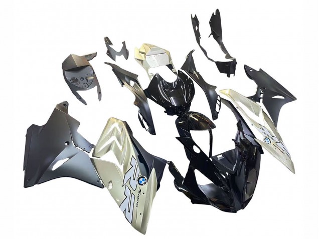Carénages Moto BMW S1000RR 2017-2018 - Argent Noir