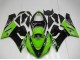 Carénages Moto Kawasaki ZX6R 2005-2006 - Vert Noir Brillant Elf