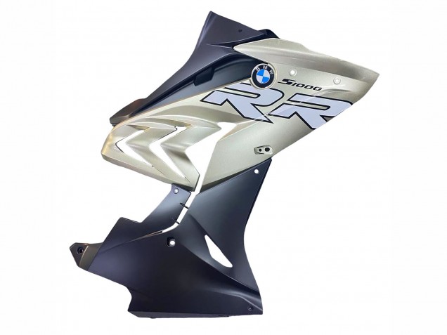 Carénage Moto BMW S1000RR 2015-2016 - Argent Noir Brillant Noir Mat