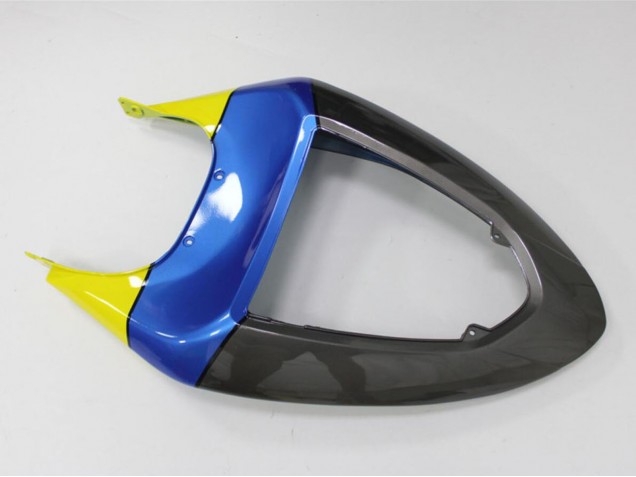 Carénages Moto Kawasaki ZX6R 2005-2006 - Bleu Jaune Noir Requin