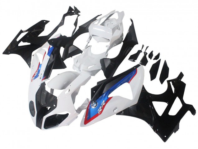 Carénages Moto BMW S1000RR 2009-2014 - Blanc Rouge Bleu Noir Brillant HP Becker Carbon