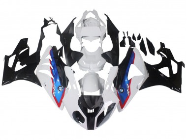 Carénages Moto BMW S1000RR 2009-2014 - Blanc Rouge Bleu Noir Brillant HP Becker Carbon