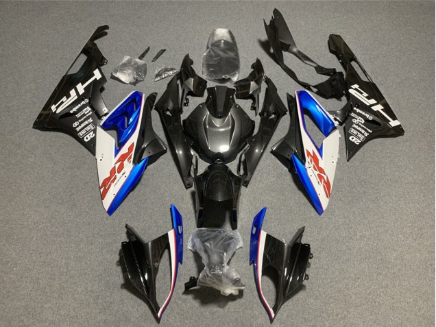 Carénages Moto BMW S1000RR 2009-2014 - Blanc Bleu Noir Brillant HP Rouge RR