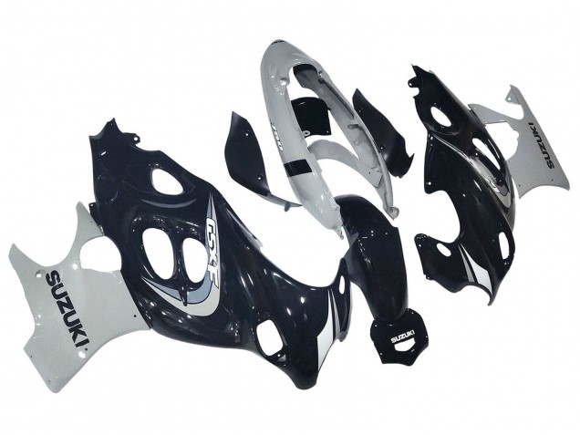 Carénage Moto Suzuki GSX600F/GSX750F 2004-2006 - Noir Brillant Gris